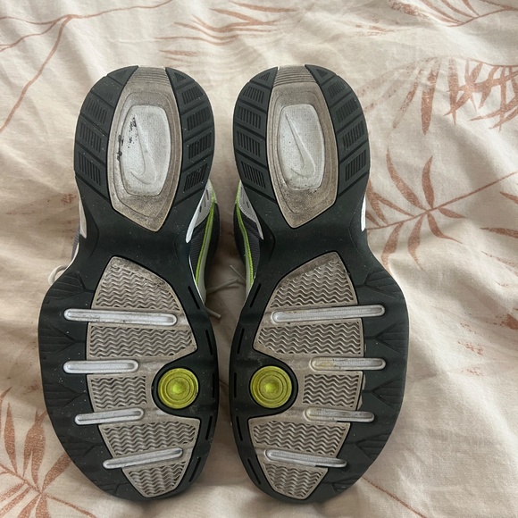 NIKE Air Monarch , white/grey/lime, size 11.5 - Picture 7 of 7